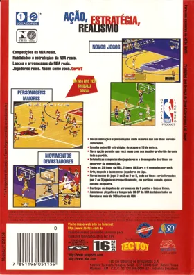 NBA Live 97 (USA, Europe) box cover back